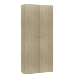 vidaXL Household Supplies* Shoe Cabinet Sonoma Oak 31.5"X14"X70.9" Engineered Wood