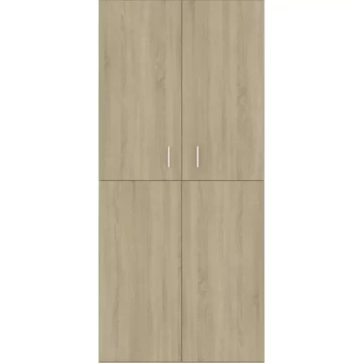 vidaXL Household Supplies* Shoe Cabinet Sonoma Oak 31.5"X15.4"X70.1" Engineered Wood