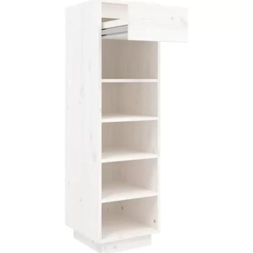 vidaXL Household Supplies* Shoe Cabinet White 13.4"X11.8"X41.3" Solid Wood Pine