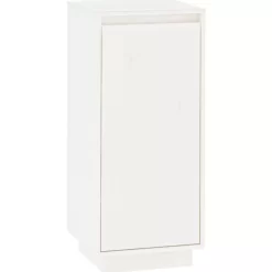 vidaXL Household Supplies* Shoe Cabinet White 13.8"X13.8"X31.5" Solid Wood Pine