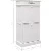 vidaXL Household Supplies* Shoe Cabinet White 19.7