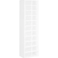 vidaXL Household Supplies* Shoe Cabinet White 21.3"X13.4"X72" Engineered Wood