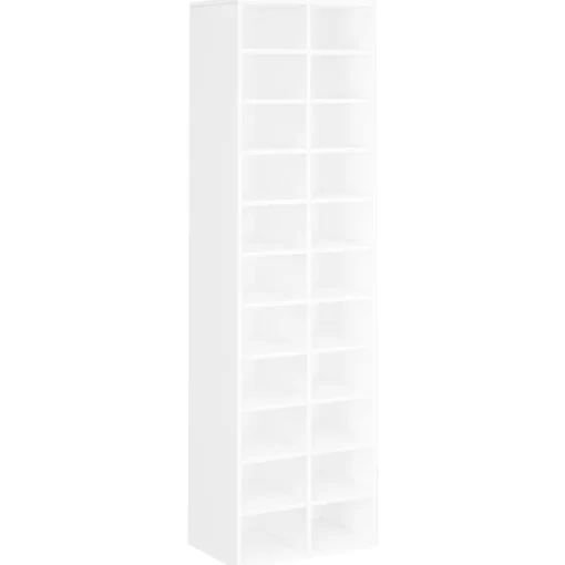 vidaXL Household Supplies* Shoe Cabinet White 21.3"X13.4"X72" Engineered Wood