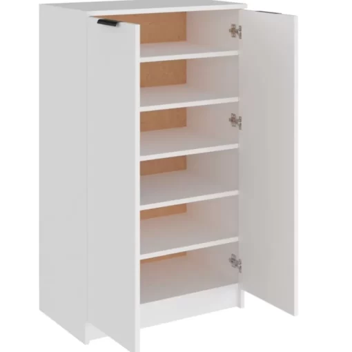 vidaXL Household Supplies* Shoe Cabinet White 23.2"X13.8"X39.4" Engineered Wood