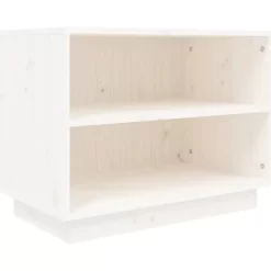 vidaXL Household Supplies* Shoe Cabinet White 23.6"X13.4"X17.7" Solid Wood Pine