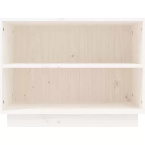 vidaXL Household Supplies* Shoe Cabinet White 23.6"X13.4"X17.7" Solid Wood Pine