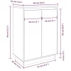 vidaXL Household Supplies* Shoe Cabinet White 23.6