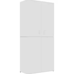 vidaXL Household Supplies* Shoe Cabinet White 31.5"X15.4"X70.1" Engineered Wood