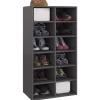 vidaXL Household Supplies* Shoe Rack High Gloss Gray 21.3