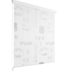 vidaXL Bathroom Accessories* Shower Roller Blind 31.5"X94.5" Splash