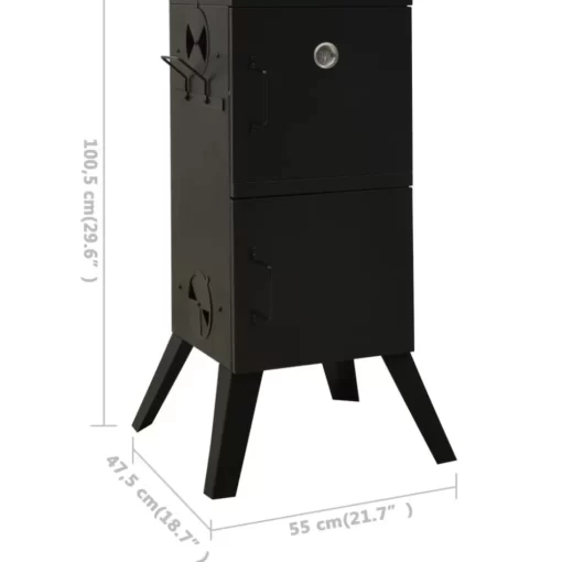 vidaXL Kitchen & Dining* Smoker Oven 21.7"X18.7"X39.6" Steel