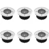 vidaXL Lighting* Solar 6 Pcs Round Ground Spot