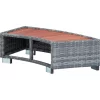 vidaXL Pool & Spa* Spa Step Gray Poly Rattan 36.2