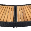 vidaXL Pool & Spa* Spa Surround Black Poly Rattan And Acacia Wood