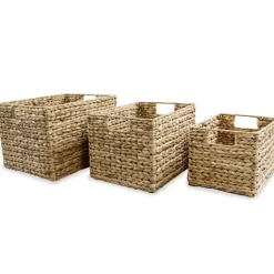 vidaXL Household Supplies* Storage Basket Set 3 Pieces Water Hyacinth