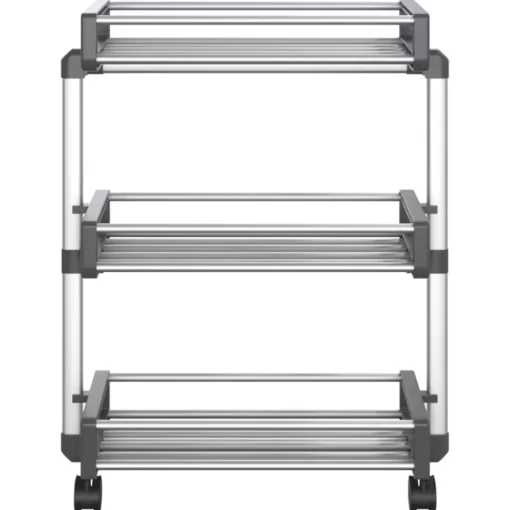 vidaXL Household Supplies* Storage Trolley 23.2"X7.9"X29.5" Aluminum