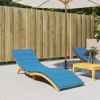 vidaXL Decor* Sun Lounger Cushion Blue 78.7