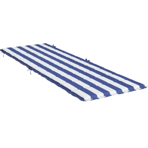 vidaXL Decor* Sun Lounger Cushion Blue&White Stripe Oxford Fabric