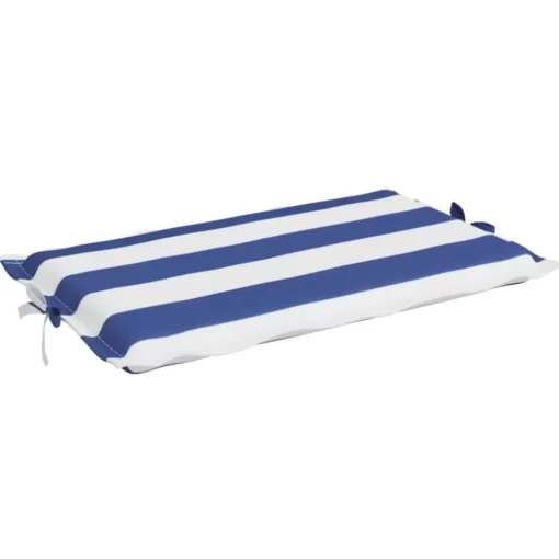 vidaXL Decor* Sun Lounger Cushion Blue&White Stripe Oxford Fabric