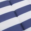 vidaXL Decor* Sun Lounger Cushion Blue&White Stripe Oxford Fabric