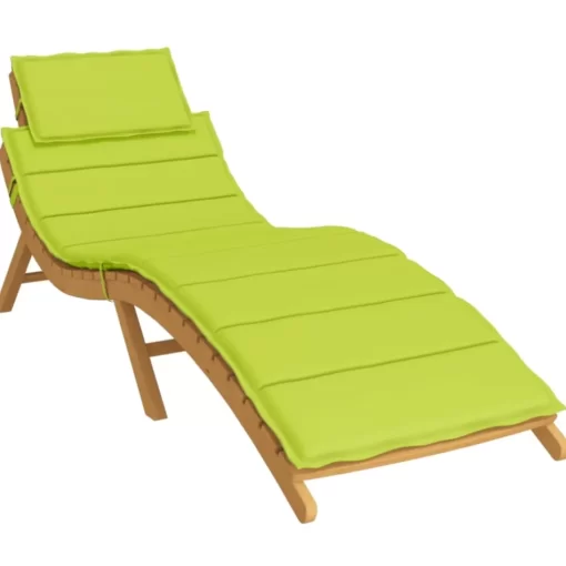 vidaXL Decor* Sun Lounger Cushion Bright Green 73.2"X22.8"X1.2"