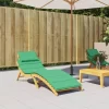 vidaXL Decor* Sun Lounger Cushion Green 73.2