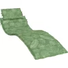 vidaXL Decor* Sun Lounger Cushion Leaf Pattern Oxford Fabric