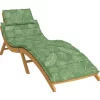 vidaXL Decor* Sun Lounger Cushion Leaf Pattern Oxford Fabric