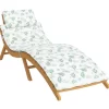 vidaXL Decor* Sun Lounger Cushion Leaf Pattern Oxford Fabric