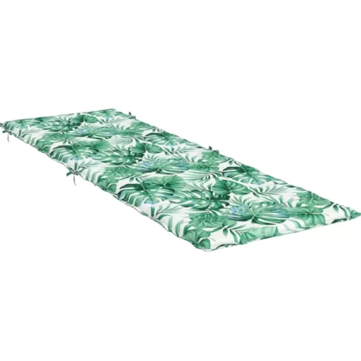 vidaXL Decor* Sun Lounger Cushion Leaf Pattern Oxford Fabric