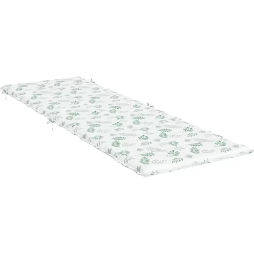 vidaXL Decor* Sun Lounger Cushion Leaf Pattern Oxford Fabric