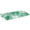 vidaXL Decor* Sun Lounger Cushion Leaf Pattern Oxford Fabric