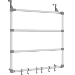 vidaXL Bathroom Accessories* Towel Hanger 26.4"X5.9"X26" Aluminum