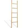 vidaXL Bathroom Accessories* Towel Ladder With 5 Rungs Bamboo 59