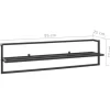 vidaXL Bathroom Accessories* Towel Rack Black 37.4