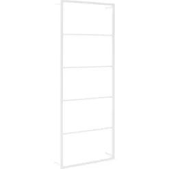 vidaXL Bathroom Accessories* Towel Rack White 17.7"X3.9"X45.3" Steel