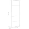 vidaXL Bathroom Accessories* Towel Rack White 17.7