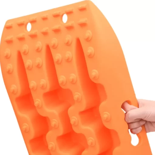 vidaXL Emergency Preparedness* Traction Boards 2 Pcs Orange 41.7"X12"X2.8" Nylon