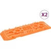 vidaXL Emergency Preparedness* Traction Boards 2 Pcs Orange 42.1