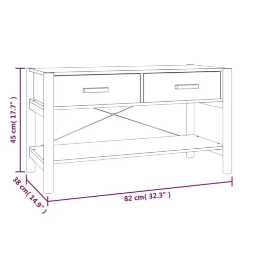 vidaXL Tv Benches & Tv Stands* Tv Stand 32.3"X15"X17.7" Engineered Wood