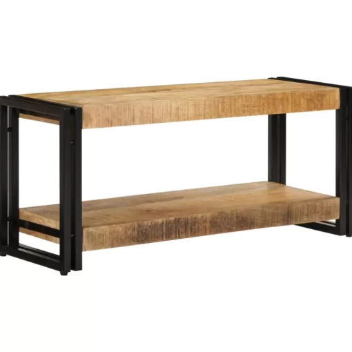 vidaXL Tv Benches & Tv Stands* Tv Stand 35.4"X11.8"X15.7" Solid Wood Mango