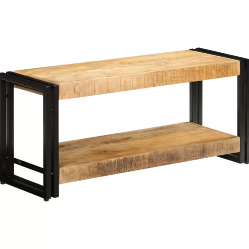 vidaXL Tv Benches & Tv Stands* Tv Stand 35.4"X11.8"X15.7" Solid Wood Mango