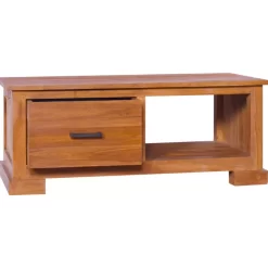 vidaXL Tv Benches & Tv Stands* Tv Stand 35.4"X19.7"X14.6" Solid Wood Teak