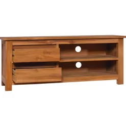 vidaXL Tv Benches & Tv Stands* Tv Stand 39.4"X11.8"X15.7" Solid Wood Teak