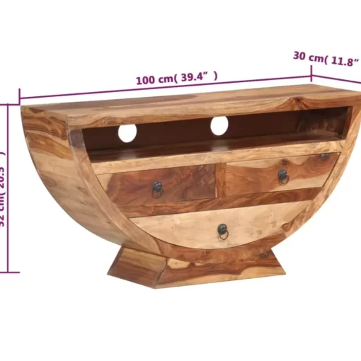 vidaXL Tv Benches & Tv Stands* Tv Stand 39.4"X11.8"X20.5" Solid Wood Sheesham