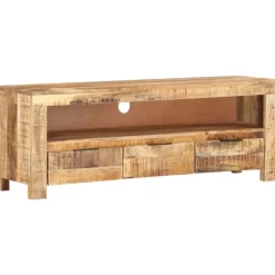 vidaXL Tv Benches & Tv Stands* Tv Stand 43.3"X11.8"X15.7" Rough Mango Wood