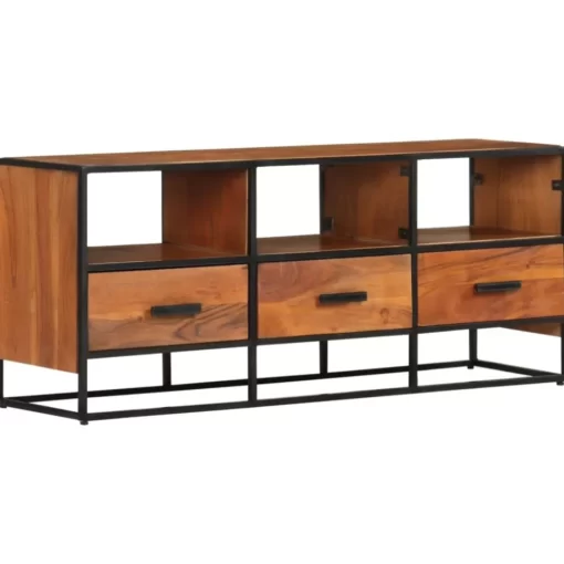 vidaXL Tv Benches & Tv Stands* Tv Stand 43.3"X11.8"X17.7" Solid Wood Acacia