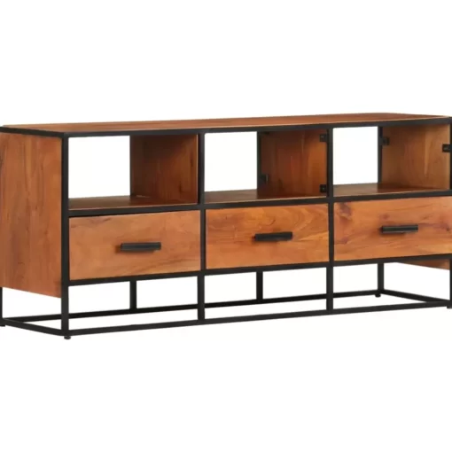 vidaXL Tv Benches & Tv Stands* Tv Stand 43.3"X11.8"X17.7" Solid Wood Acacia