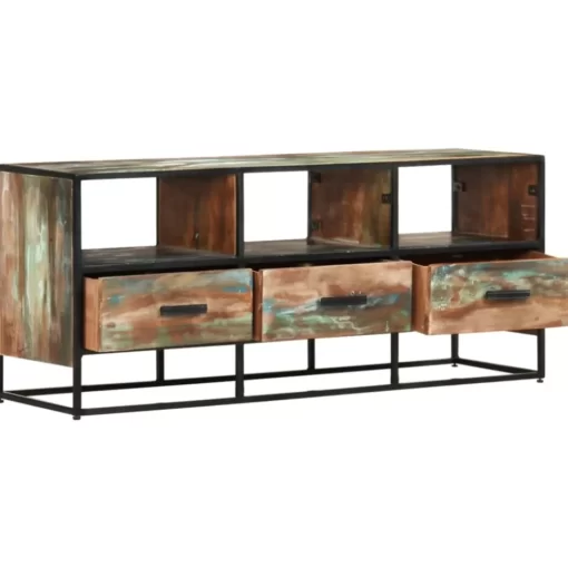 vidaXL Tv Benches & Tv Stands* Tv Stand 43.3"X11.8"X17.7" Solid Wood Reclaimed