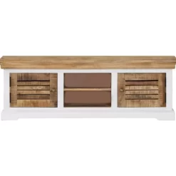 vidaXL Tv Benches & Tv Stands* Tv Stand 46.5"X11.8"X15.7" Solid Wood Mango